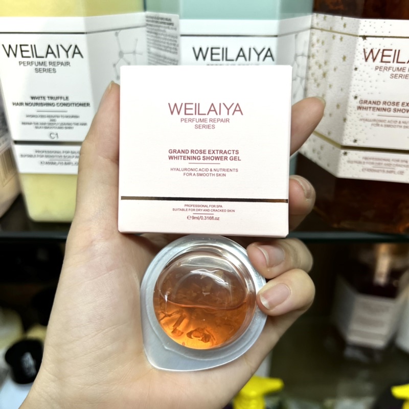 Sữa tắm tủy mật hoa hồng Weilaiya mini 9ml
