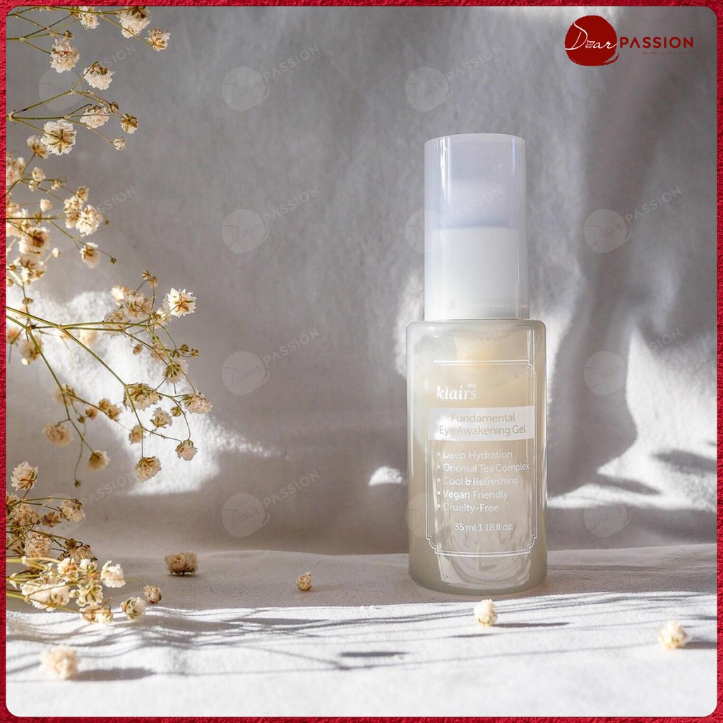 Kem Dưỡng Mắt Klairs Dạng Gel Giảm Quầng Thâm, Đàn Hồi, Chống Lão Hóa - Klairs Fundamental Eye Awakening Gel 35ml