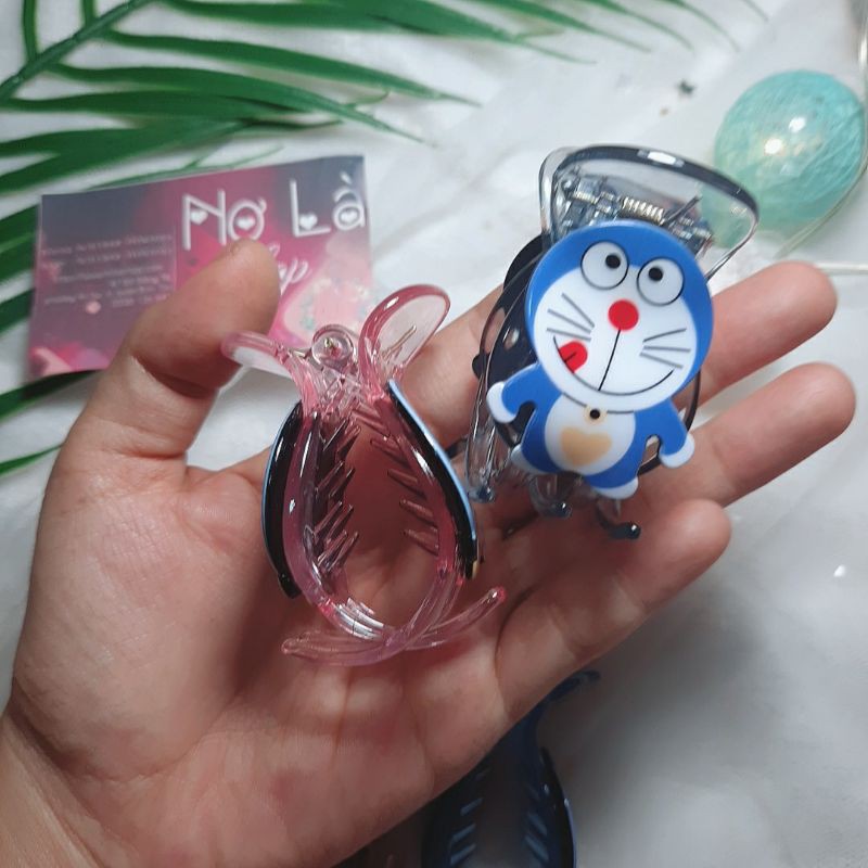 [HÀNG LOẠI 1] Kẹp càng cua doraemon 3 răng 5 răng hàng cao cấp dễ thương cho nữ thay buộc tóc kẹp tóc tóc ngắn tóc dài