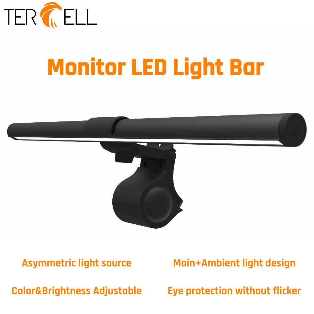 TERCELL Monitor Light Screen Light Thanh Đèn Led Hỗ Trợ Đọc Sách Màn Hình Lcd 3 Màu