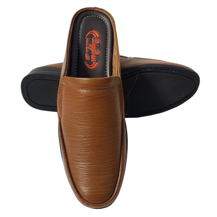 Dép Bít Mũi Nam Da Bò Thật BIGBEN Cao Cấp SB91