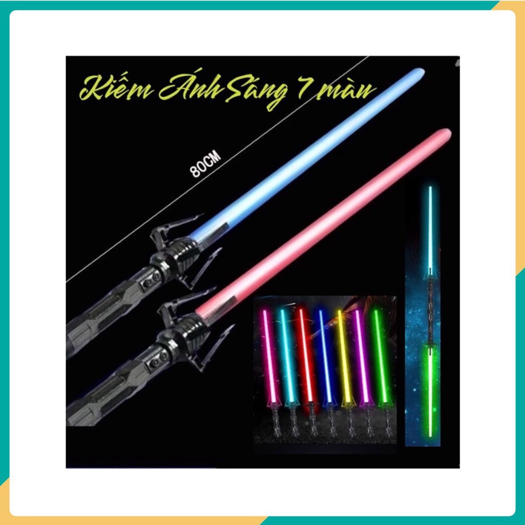 Kiếm ánh sáng 7 màu cực đẹp - Kiếm Laze Star Wars Lightsaber - Gậy phát sáng Mẫu dài 80cm