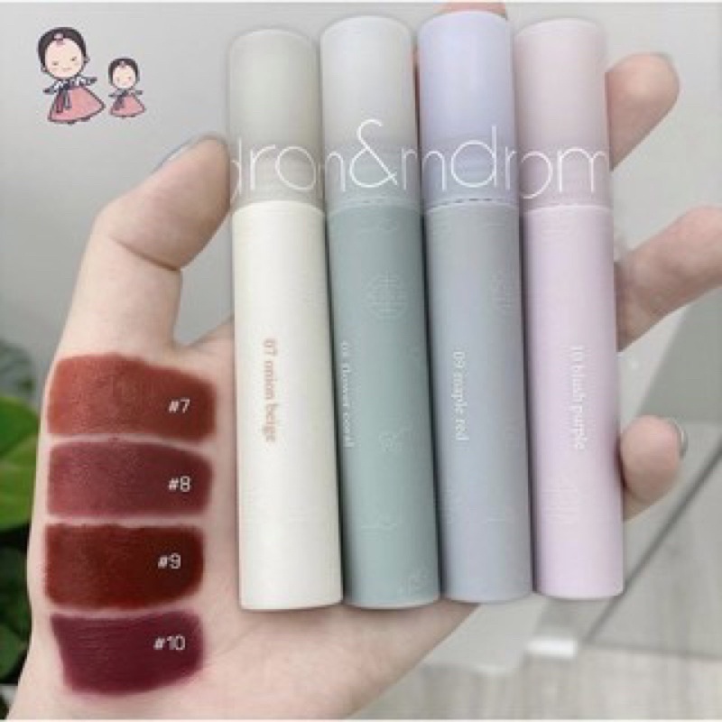 [Free Ship] [Romand Hanbok ] Son Hanbok Kem Lì, Siêu Mịn Mượt Môi Romand See Through Matte Tint