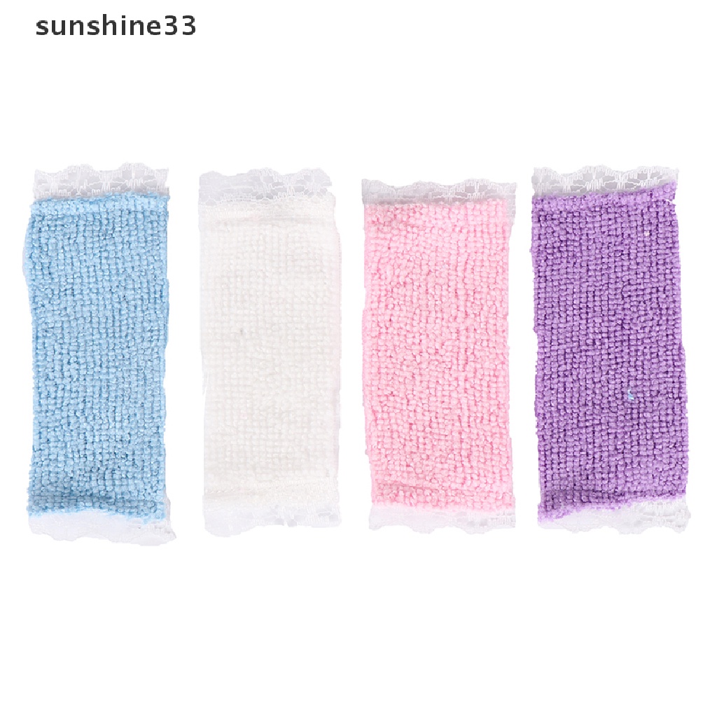 SU 1:12 Dollhouse Miniature Bathroom Towel Bath Towel Model Toy Doll House Decor n