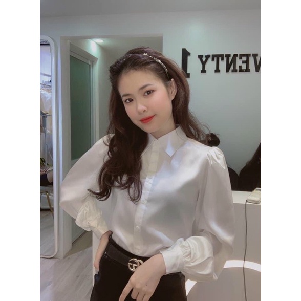 55-90kg Bigsize Áo Sơ Mi Tay Phồng