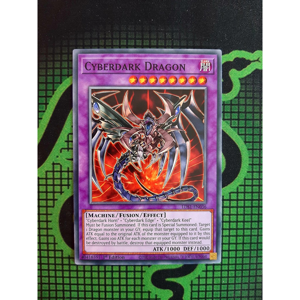 THẺ BÀI YUGIOH Monster Cyberdark Dragon - LDS1-EN036 - Common