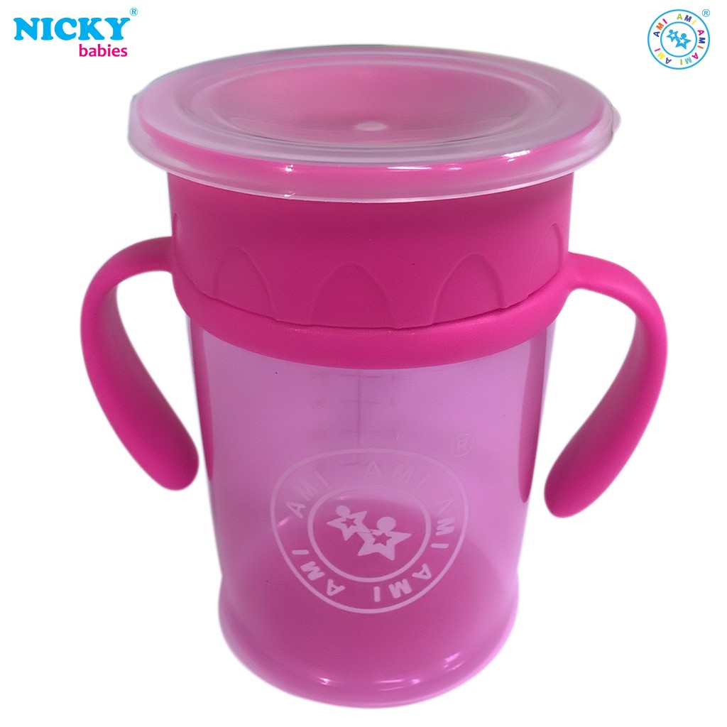 [HÀNG NHẬP KHẨU] - Cốc tập uống chống tràn 360 độ 250ml AM55413