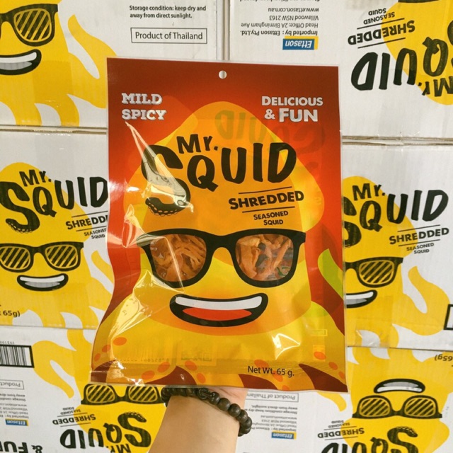 Khô mực xé sợi Mr. Squid Thái lan