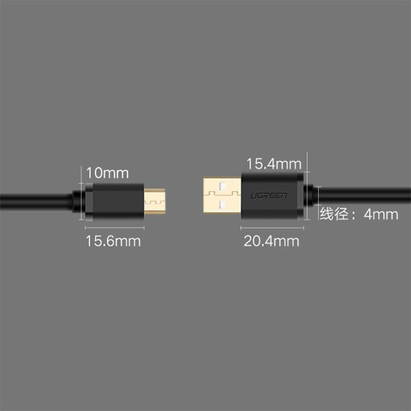 Cáp Chuyển Micro USB Dài 0,5M Ugreen 10835 Chính Hãng