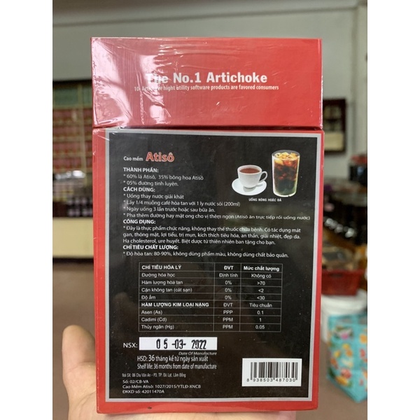 Cao đặc atiso SỐ 10 cao hoa atiso, thanh nhiệt cơ thể 500g