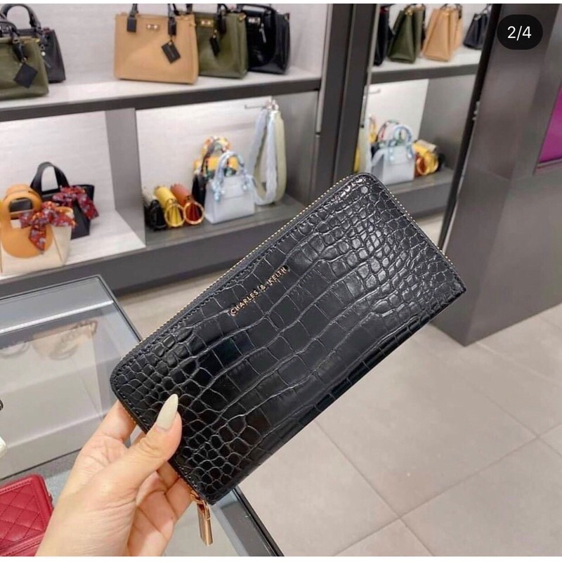 Ví dài cầm tay da rắn kèm hộp hàng chuẩn