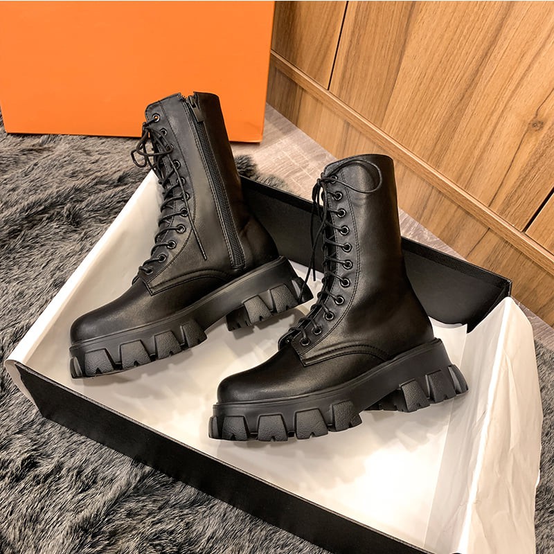 BOOT NỬ CỒ CAO ĐẾ  6CM CÓ KHÓA KÉO HÀNG CÓ SẲN