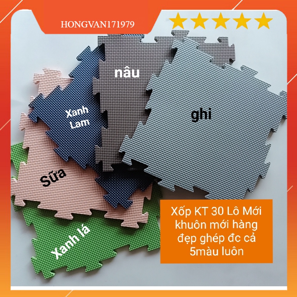 Thảm xốp lót sàn , xốp trải sàn ghép KT 30x30cm độ dày 1cm sản phẩm đẹp hàng loại 1 set 20 tấm giá 90000đ