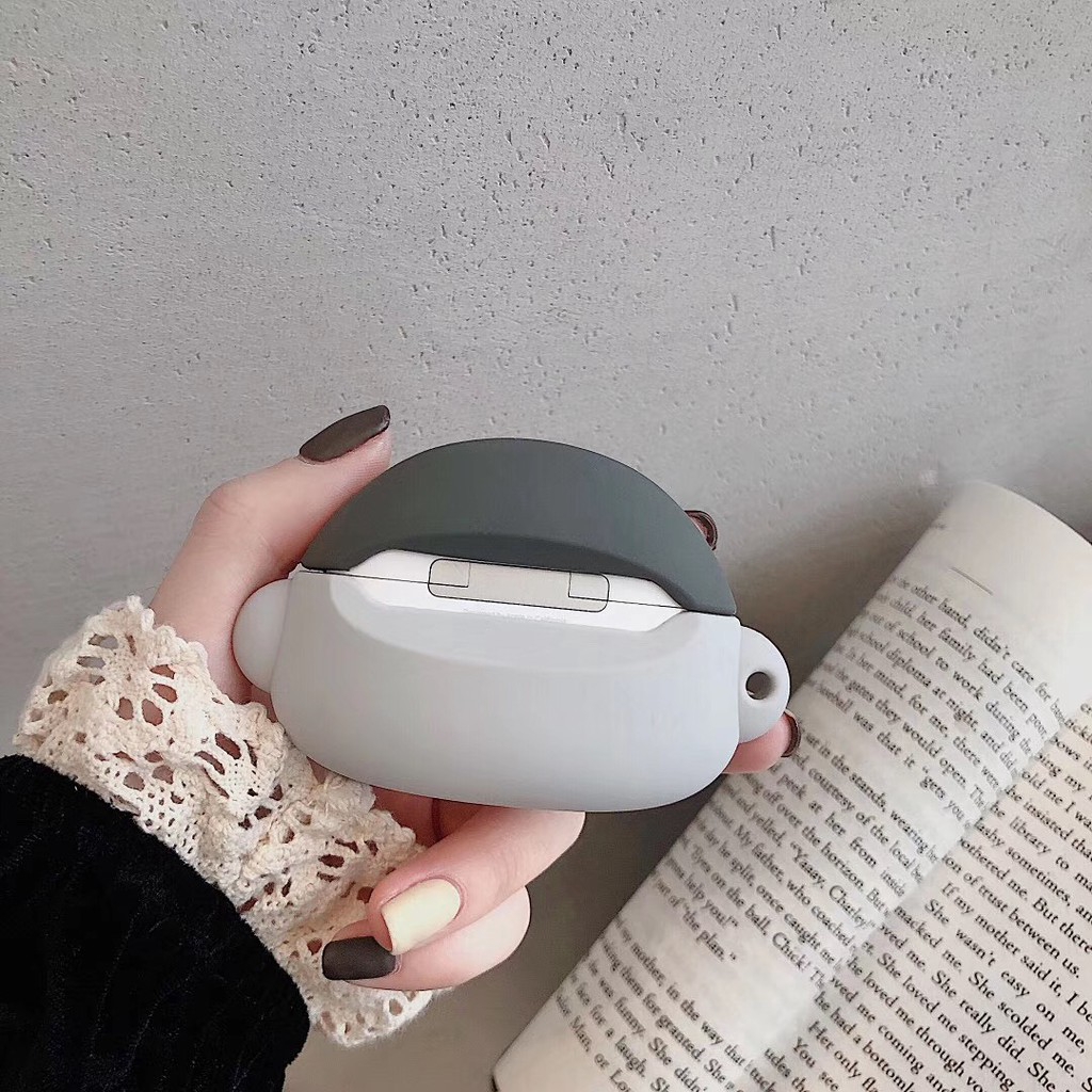 Hộp Đựng Bảo Vệ Tai Nghe Airpods Có Móc Khóa Hình Chim Cánh Cụt 3d