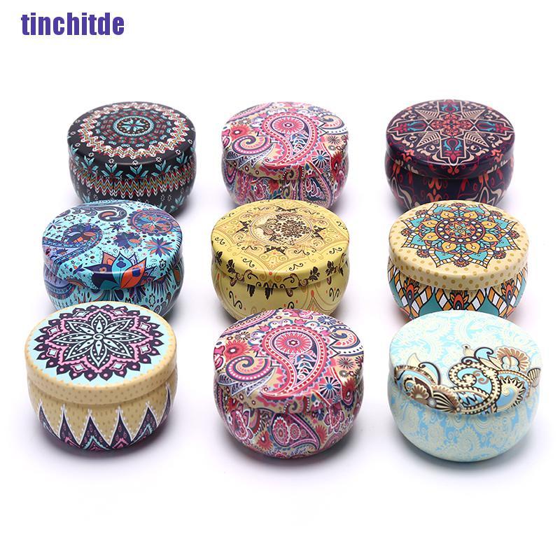 Hộp Thiếc Trà / Kẹo Thiết Kế Với Cổ Điển