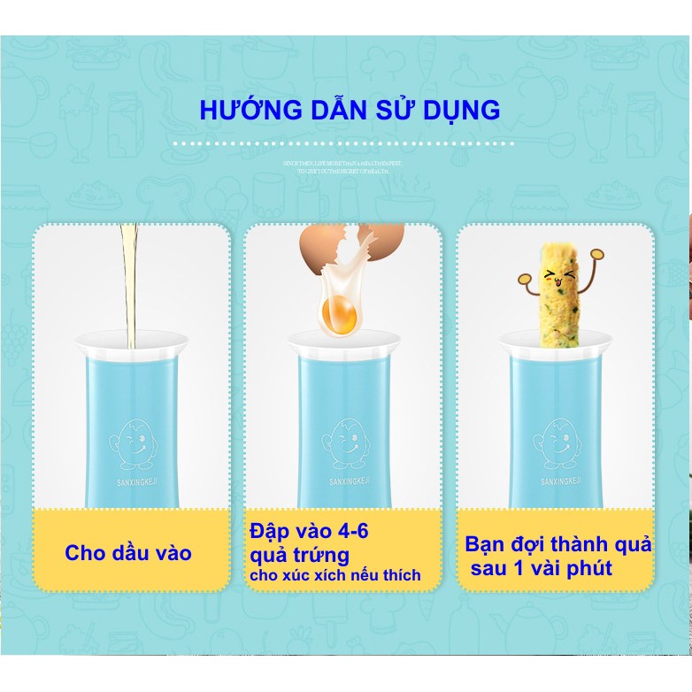 Máy Làm TRỨNG CUỘN Xúc Xích T7/J6 - Máy Chiên Rán Tự Động Kiểu Mới Một Màu