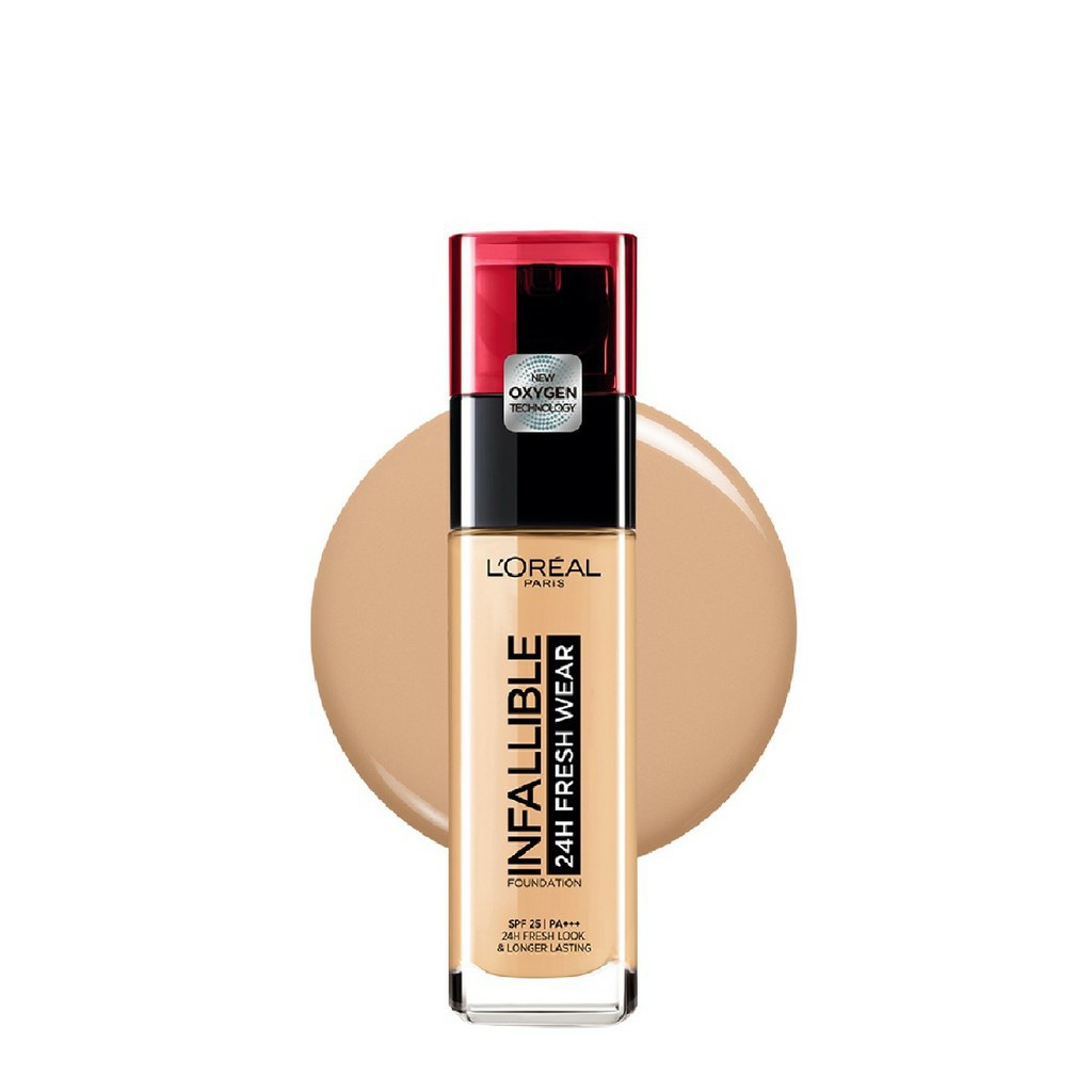 Kem nền 24h mịn nhẹ lâu trôi L'Oreal Paris Infallible 24h Fresh Wear Liquid Foundation 30ml