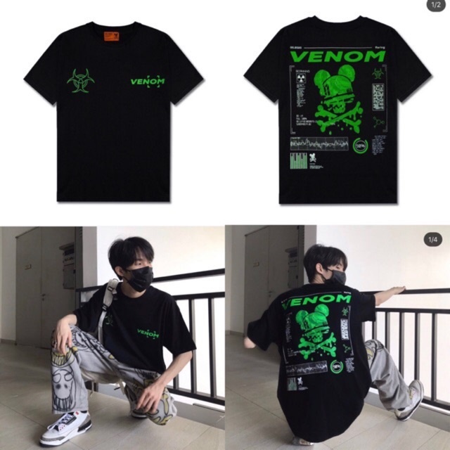 Áo Thun Đầu Lâu VENOM Form Rộng, Áo Phông Oversize Unisex - ZADOLA FASHION