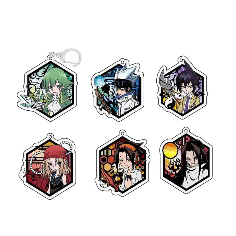 Móc Khóa Acrylic Hình Nhân Vật Hoạt Hình Shaman King Asakura Anna Kyoyama Hao Asakura Hana Usui Horokeu Chocolove Mcdonell