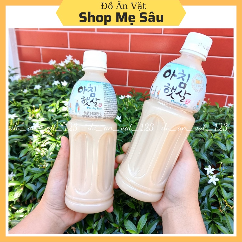 Nước sữa gạo rang Hàn Quốc Morning Rice Woongjin chai 500ml