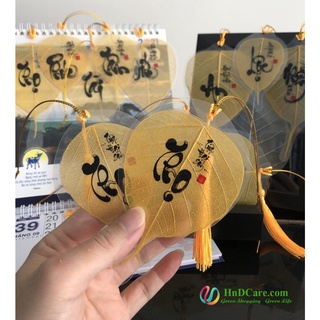 Lá Bồ Đề Vàng Kim Cao Cấp (Bồ Đề Tâm Phật, Phong Thủy, Thư Pháp)