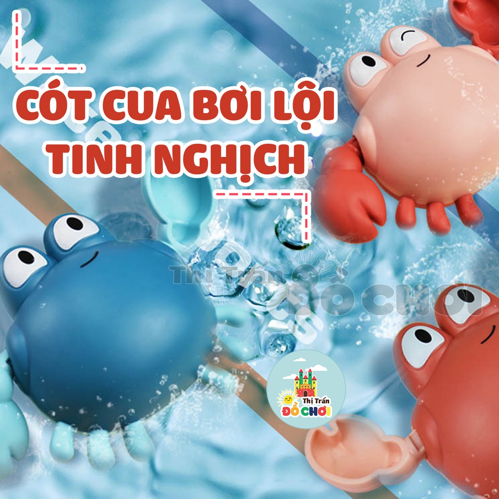 Đồ chơi nhà tắm - cua bơi dưới nước vặn cót nhựa an toàn cho bé yêu - Thị trấn đồ chơi