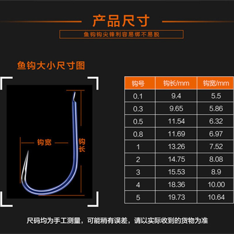 Lưỡi câu không ngạnh cao cấp HUEWEI < Xanh dương >