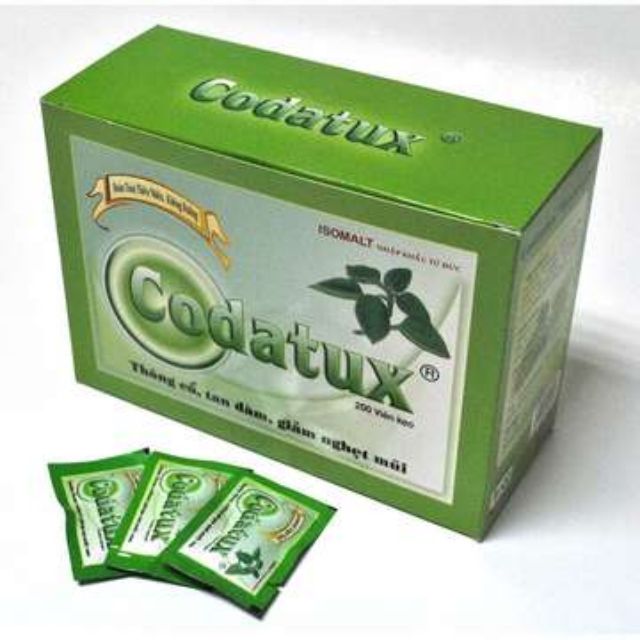 Kẹo Ngậm Coadatux: không đường, dùng được cho người ăn kiêng và tiểu đường