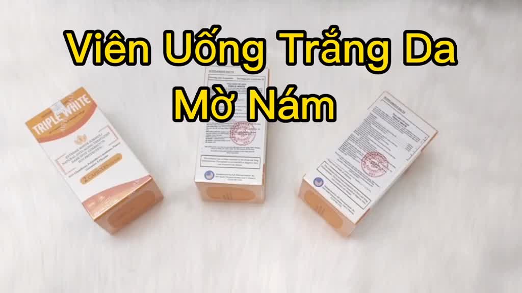 [ Chính Hãng ] Viên uống trắng da Triple White - Viên uống Glutathion 1200mg, trắng da, mờ nám | BigBuy360 - bigbuy360.vn