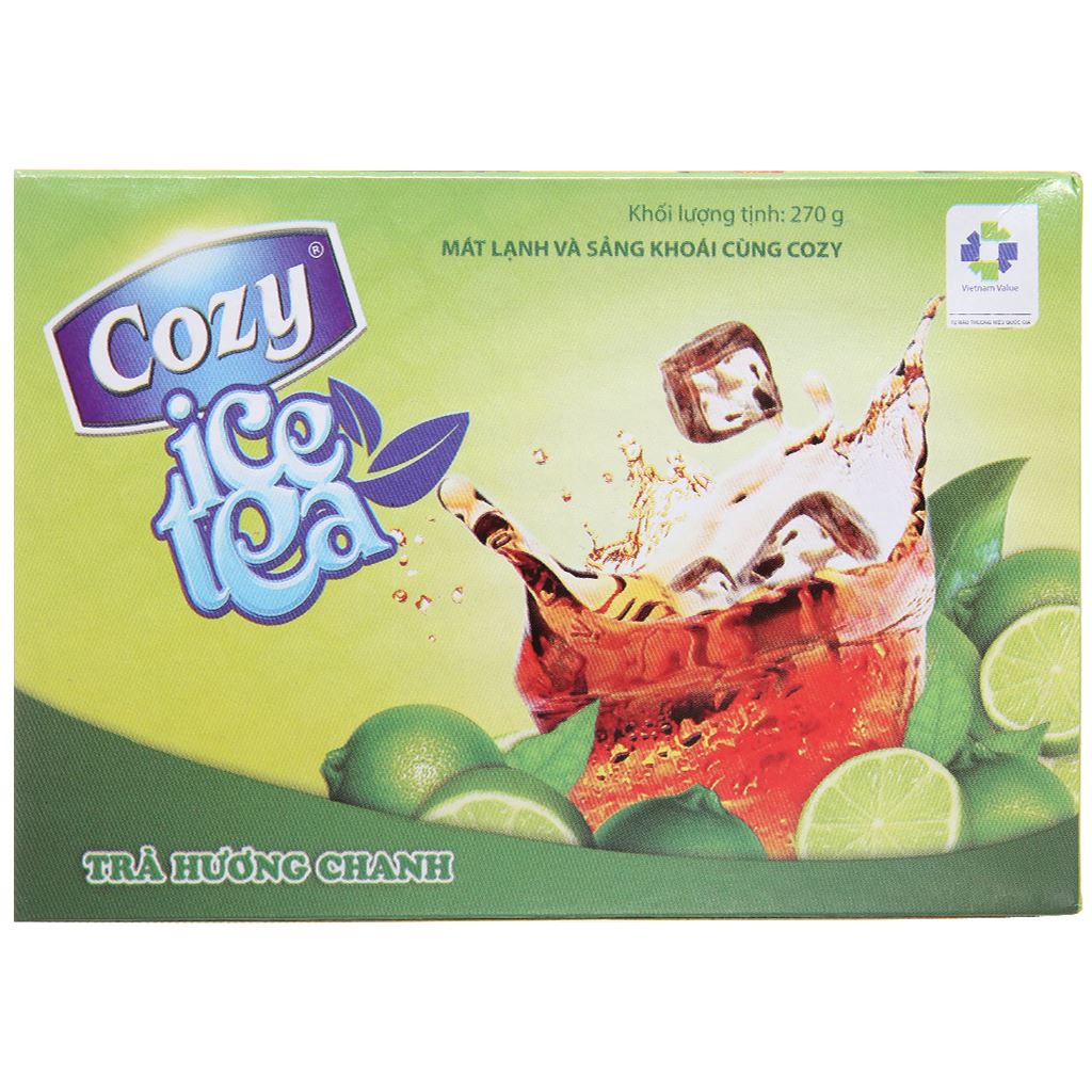 TRÀ HOÀ TAN COZY ICE TEA 270G ( 18g * 18 gói )
