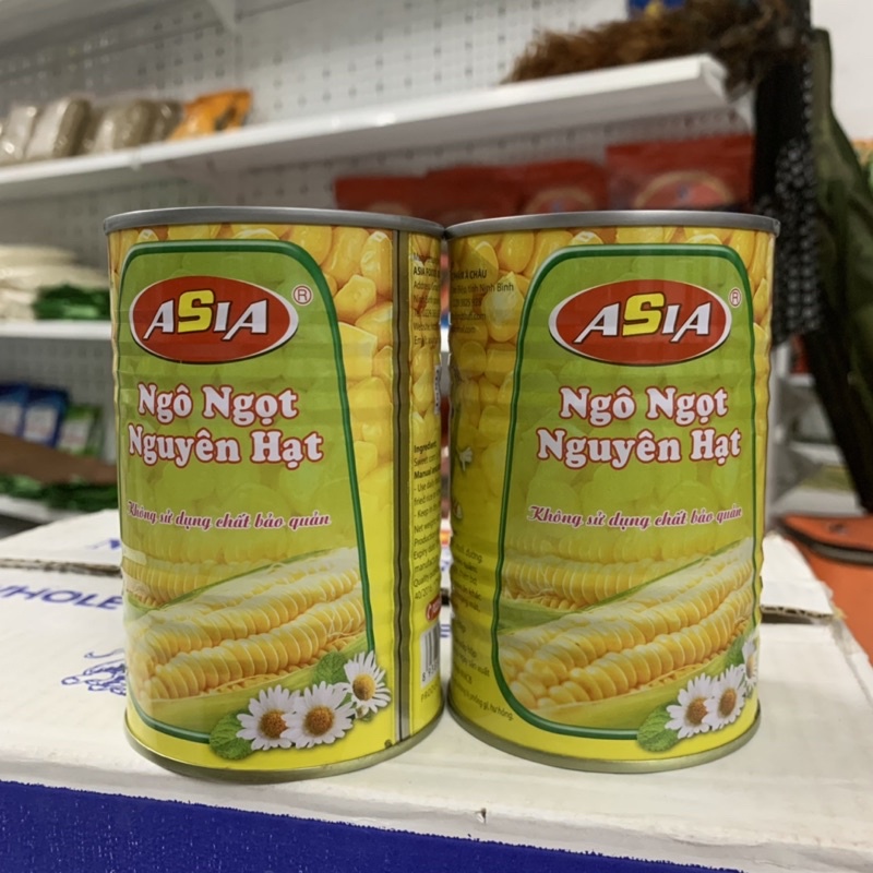 Ngô ngọt nguyên hạt ASIA hộp 430 gram