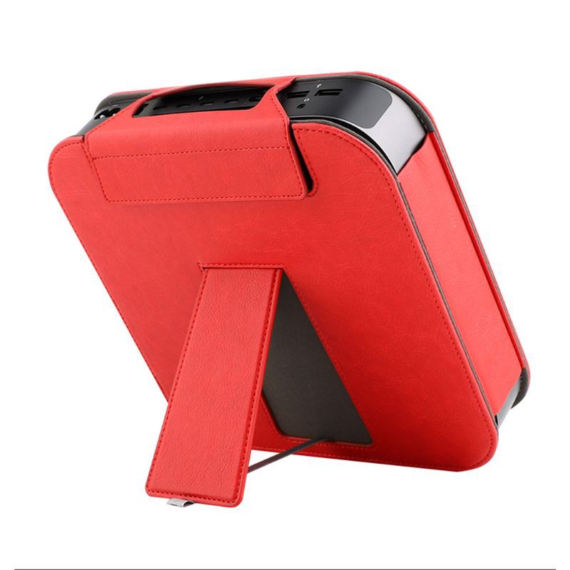 Alli Protective Cover Case PU Leather Shin Sleeve Shockproof Stand Holder Bracket Bag