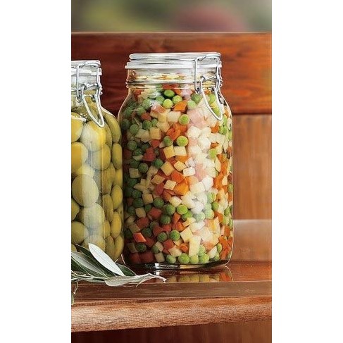 Hũ thủy tinh Bormioli Rocco Fido nắp cài 1.5L