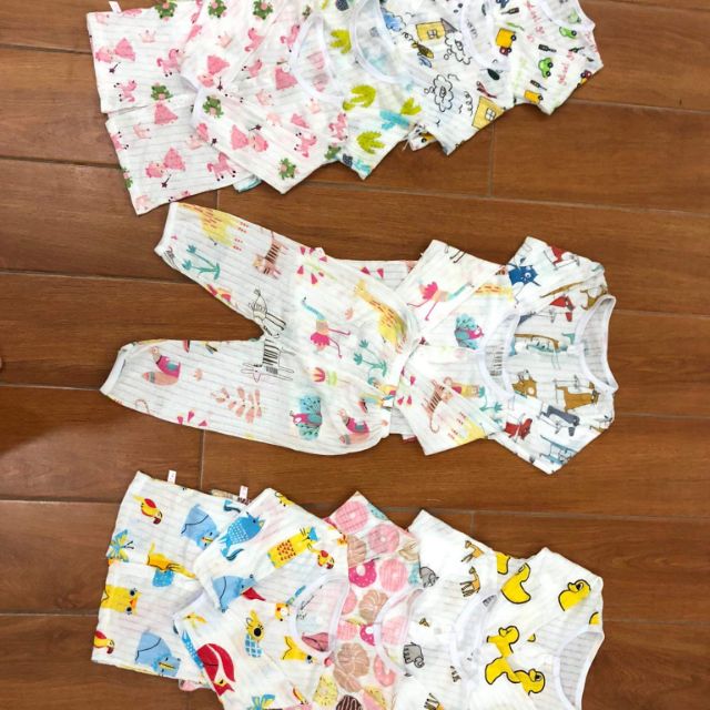 Combo bộ cotton giấy cho bé