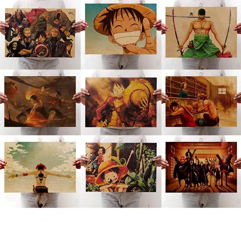 Poster Anime One Piece Dán Tường kích thước 51*35cm - Tranh Nhân vật Anime One Piece Dán Tường Siêu Đẹp