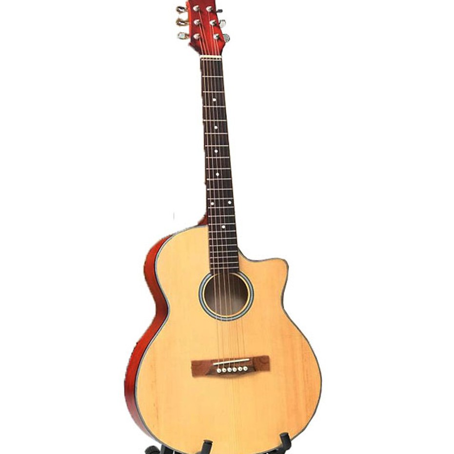 Đàn Guitar Acoustic Dáng A Size 40 Inch Gỗ Tự Nhiên Có Ty Chỉnh Cần