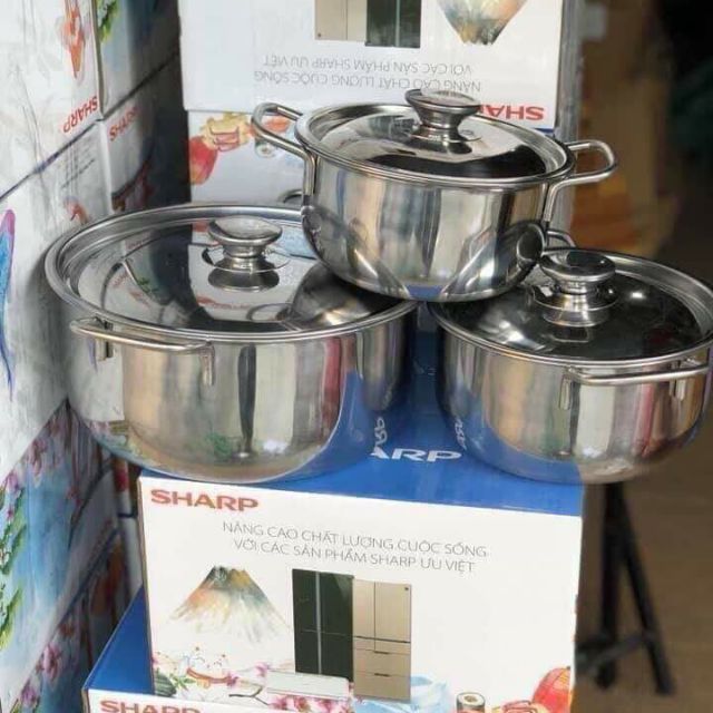 BỘ NỒI SHARP 3 NỒI