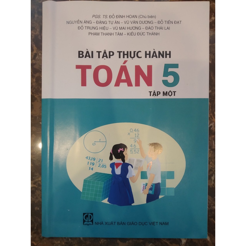 Sách - Combo Bài tập thực hành Toán 5 (Tập 1 + Tập 2)