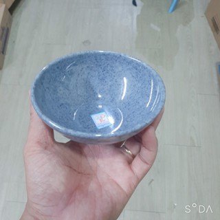 Chén Cơm nhựa melamine CO16 màu vân đá xanh sang trọng -Cao Cấp