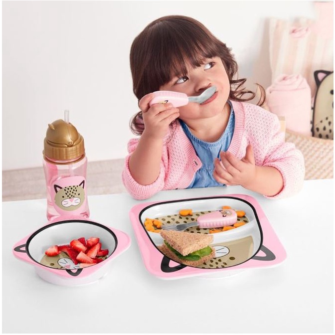 Thìa dĩa tập xúc cho bé inox cao cấp