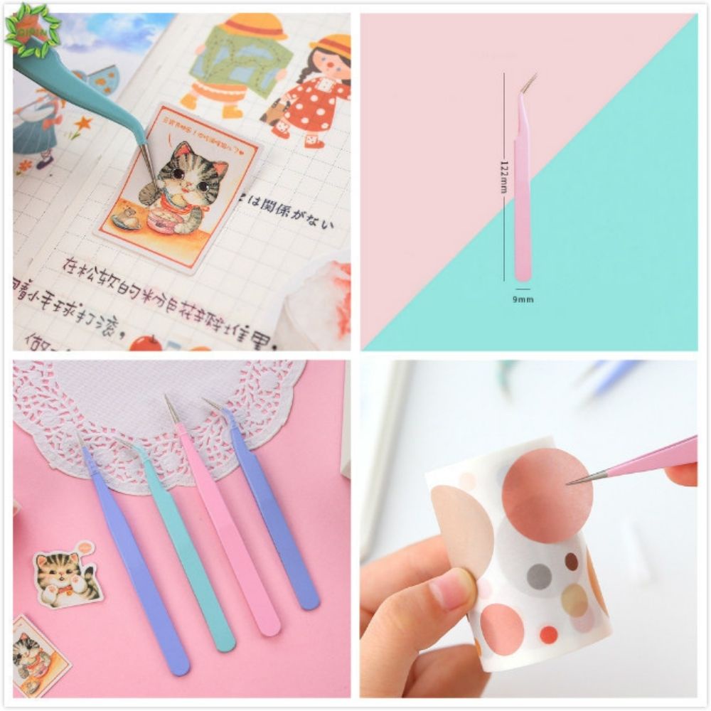 Nhíp gắp sticker tone màu macaron siêu đẹp,Nhíp hỗ trợ dán hình,dán thiết kế đẹp mắt tiện dụng.