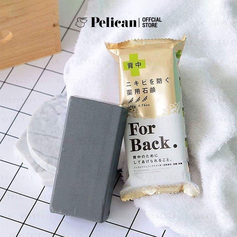 Xà phòng tắm ngừa mụn lưng Pelican For Back Soap Bar 135g