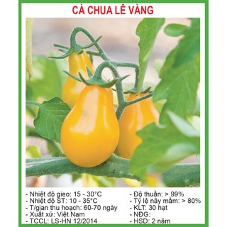 Hạt Giống Cà Chua Lê Vàng 30 Hạt/ Gói