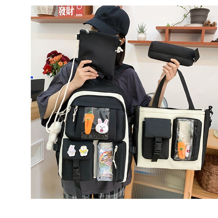 Set balo 4 món đi học du lịch thời trang
