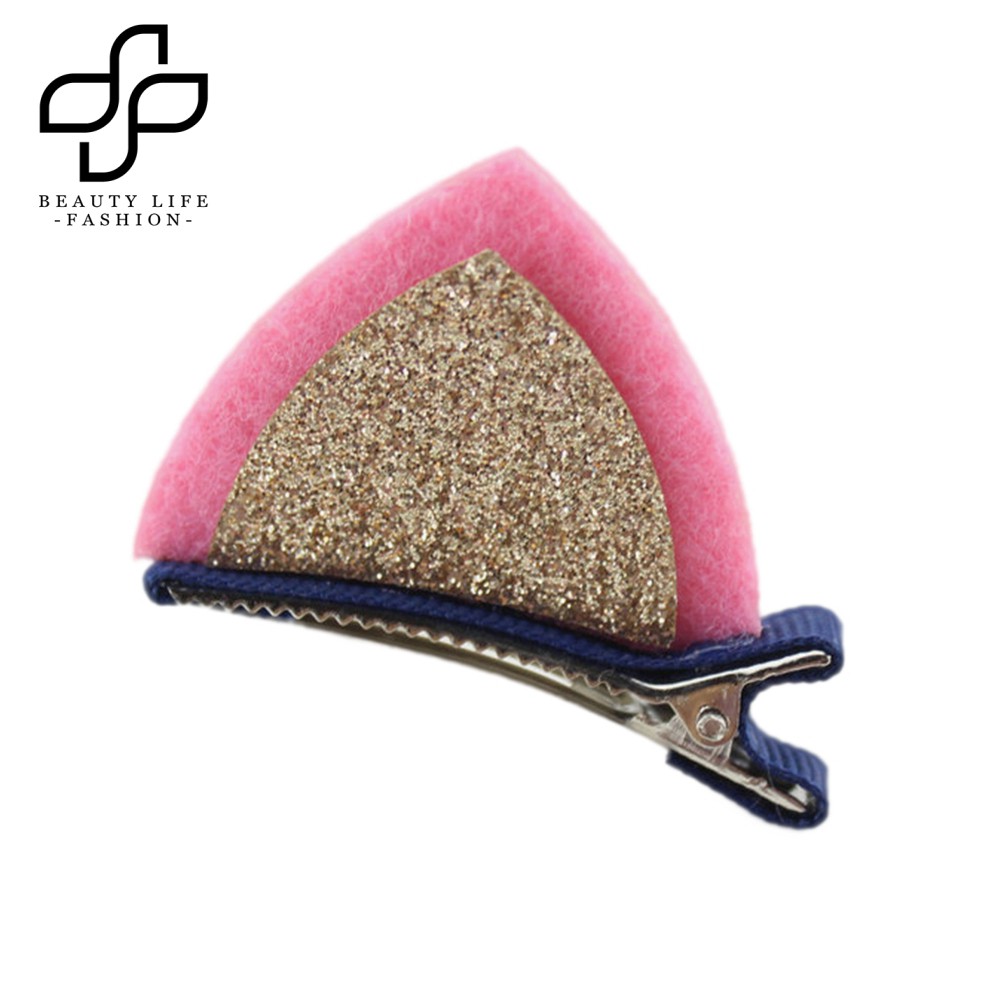 Kẹp tóc tai mèo đính sequin lấp lánh dễ thương dành cho các bé