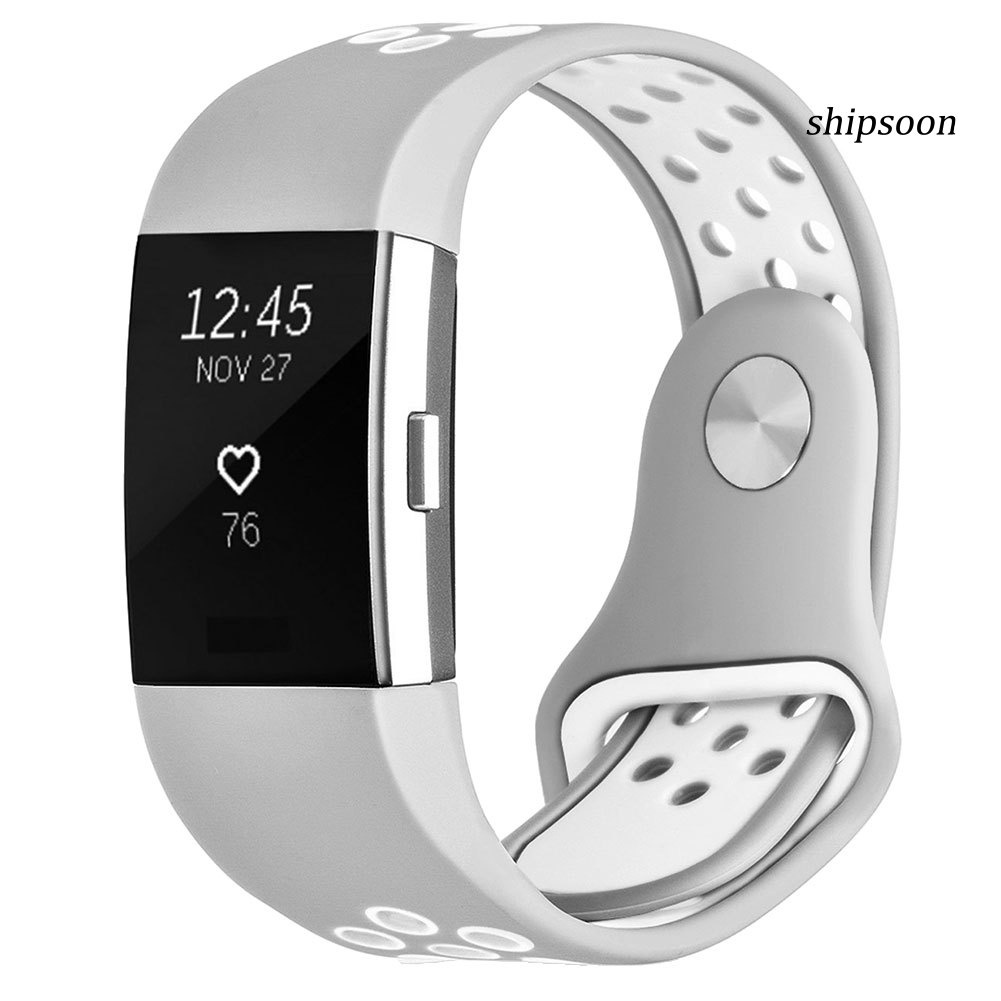 Dây Đeo Thay Thế Cho Đồng Hồ Fitbit Charge 2 Bằng Silicone