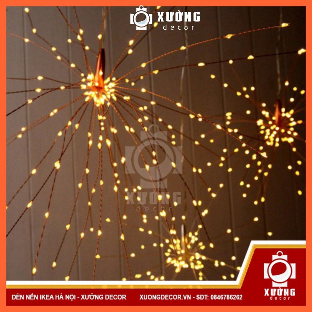 ĐÈN LED HÌNH PHÁO HOA - FIREWORK - Loại 200 LED 40 CÀNH Hàng Loại 1