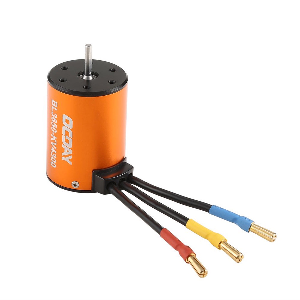 Motor không chổi than không thấm nước E&M OCDAY BL3650 4300KV cho xe RC 1/10 HSP 94123 HuanQi 727 FS