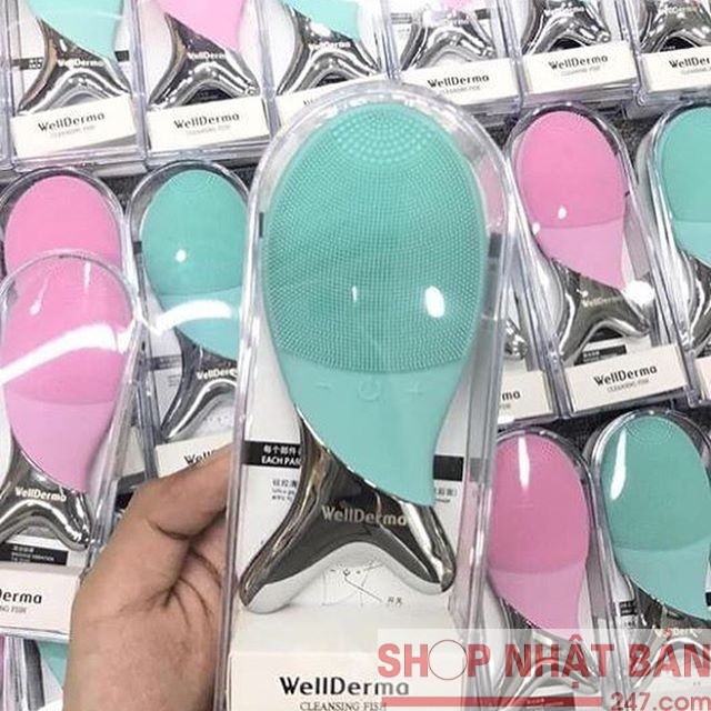 [Chính hãng] Máy Rửa Mặt Con Cá Wellderma Hàn Quốc