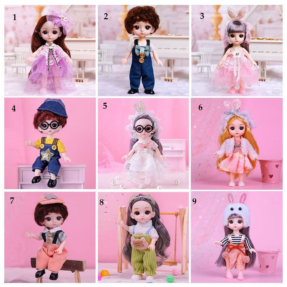 Bộ trang phục 23 kiểu dáng thời trang cho búp bê Obitsu 11 Ob11 Gsc 16~17cm